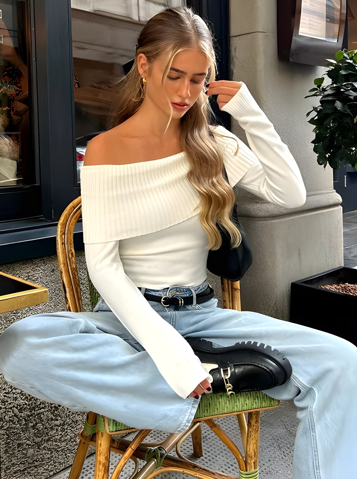 Greta™ | Off-Shoulder Tröja